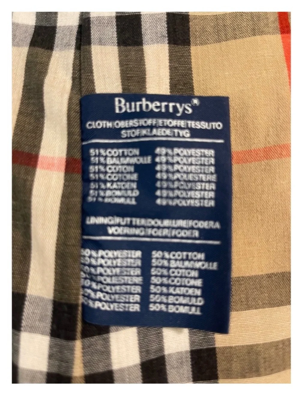 Vintage Burberrys Trench Coat Tan Beige Nova Check Lining Women Long Belted - Picture 6 of 16